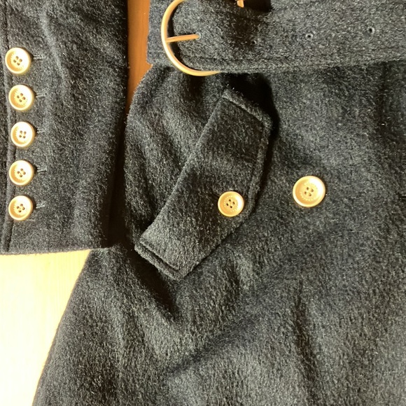 Burberry London Trench Coat Alpaca Rum Wool Black Series - Picture 2 of 7